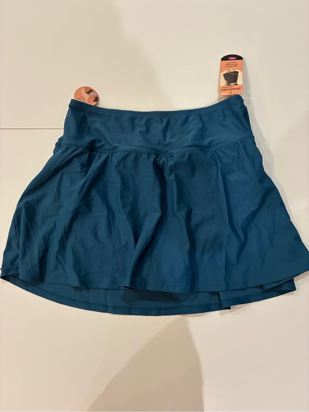 Shapermint Teal Blue 3‑Piece Tankini Swim Set — NWT (Top, Skirted Bottom & Brief - Picture 9 of 16